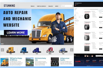 build auto repair website mechanic car detailing dealership website