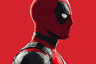 do marvel superhero character comic book style