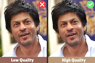 enhance, restore, improve, upscale photos to high resolution