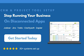 setup and automate jobber jira trello claritysoft CRM workflow integrate zapier