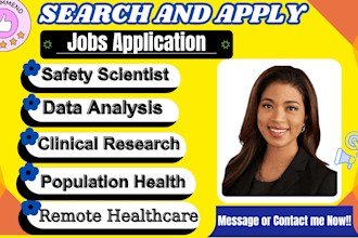 search and apply remote clinical research population health data analysis job