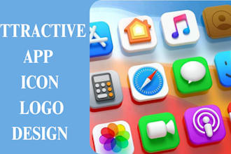 design and redesign modern and attractive app icon logo