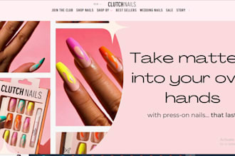 design stunning and profitable nail shopify store nail salon beauty website