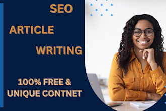 do SEO article writing  blog post writing  and content optimization