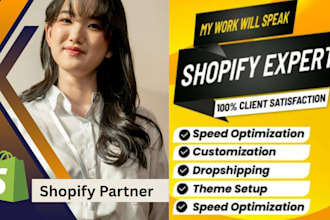 setup profitable shopify website or shopify store design