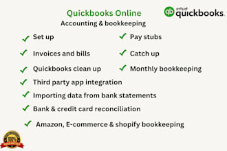 do bookkeeping and accounting using quickbooks online