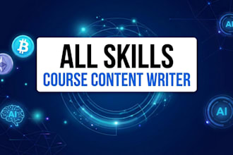 create course content about crypto, ai, online earning