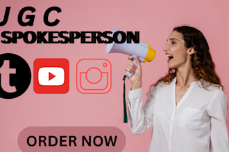 make a natural spokesperson ugc video content for your business