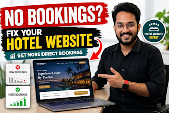 fix your hotel website to increase direct bookings and inquiries