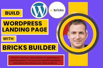 create, rebuild, clone, fix or revamp wordpress landing page with elementor pro