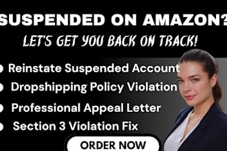 reinstate amazon section 3 violation, amazon account reinstatement or poa help