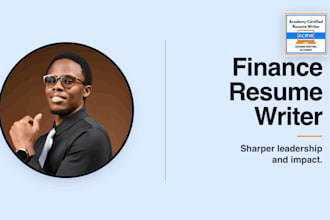 write a finance and banking resume for senior professionals