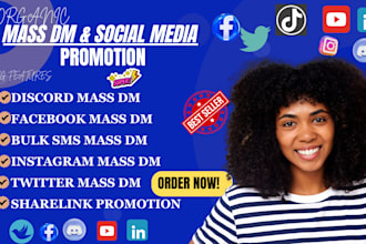 do discord mass dm ,instagram mass dm, facebook dms, telegram dms, bulk message