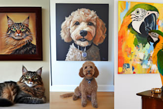 turn your pet into ai portrait masterpiece