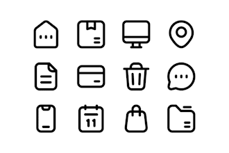create minimalist icons for UI