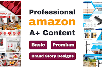 create premium a plus content for amazon product listings