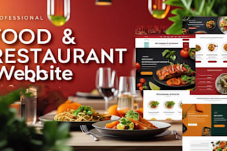 do professional restaurant and food website design using wordpress