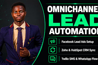 setup facebook ads twilio sms lead follow up zoho hubspot whatsapp integration