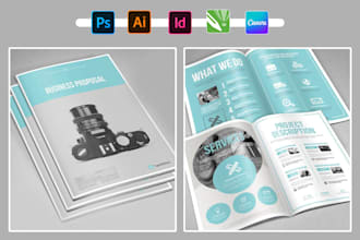 design business brochure, proposal, company profile, lookbook, catalog, magazine