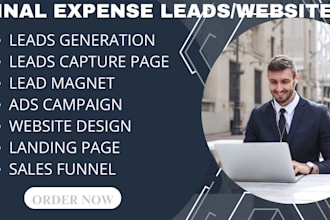 final expense leads, burial insurance leads, final expense landing page website