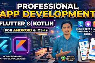 do mobile app development , ios app development in flutter