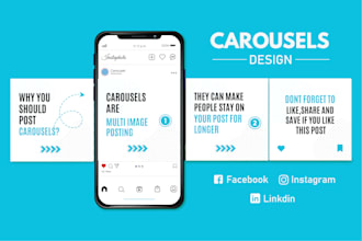 design attractive social media carousel posts for your instagram