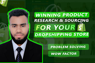 shopify product sourcing or product research and dropshipping expert
