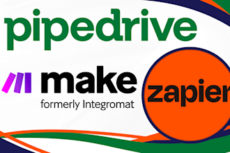 setup, customize and automate pipedrive CRM, zapier expert