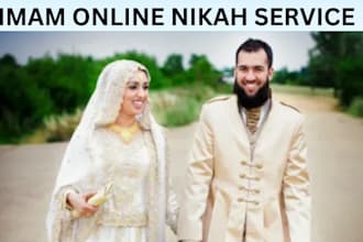 professionally  lead your marriage as an official islamic nikah imam