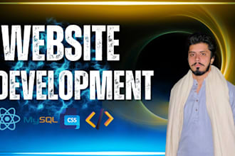 do website development as full stack web developer PHP laravel HTML CSS react