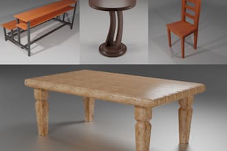 do 3d furniture modeling and rendering