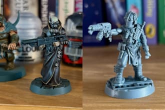 custom 3d resin print and paint model warhammer 40k 3d miniature board game dnd