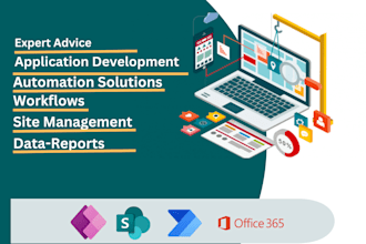 build custom powerapps, automate tasks  customize sharepoint solutions