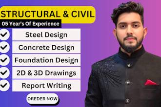 do structural and civil engineering design concrete and steel