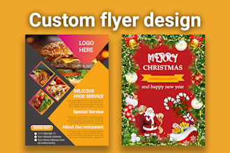 create a professional business, real estate, and event flyer design