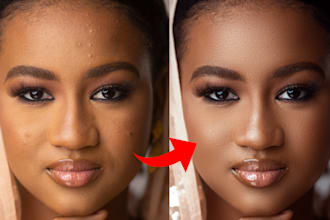 professionally skin retouch your image in photoshop within 24hrs