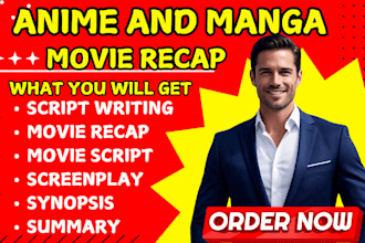 movie recap script manga anime movie script short film screenplay literary agent