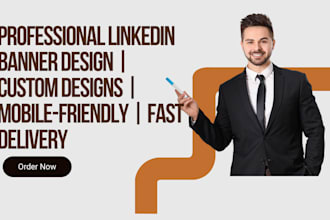 custom linkedin banner design for personal or business brand