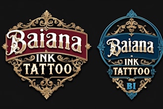 create custom logo old school traditional tattoo design
