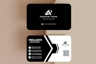 do modern minimalist luxury business card and logo design