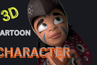 do 3d character modeling cartoon character 3d modeling stylized character 3d rig