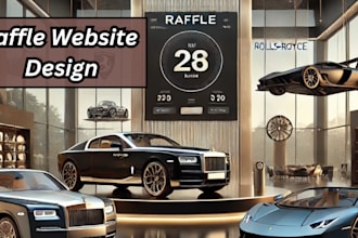 create raffle website, competition website, giveaway website, raffle business