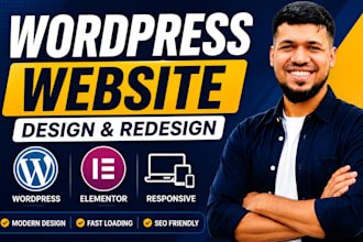 design and redesign wordpress websites with elementor