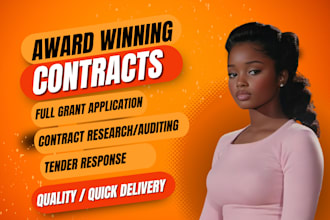 bid proposal, rfp, rfq, resume, government contract research