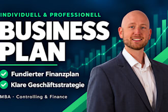 write a business plan in german for you