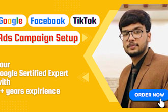 set up and optimize google, facebook, and tiktok ad campaigns for business boost