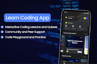develop a custom learning and coding app for enhanced education