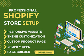 professionally set up your shopify store with domain and payment integration