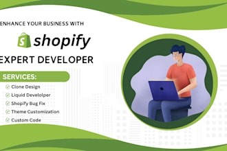 do shopify custom coding, fix bugs, edit liquid code, and clone websites