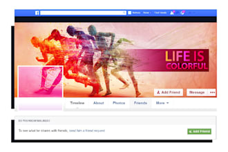 design facebook banners and web headers